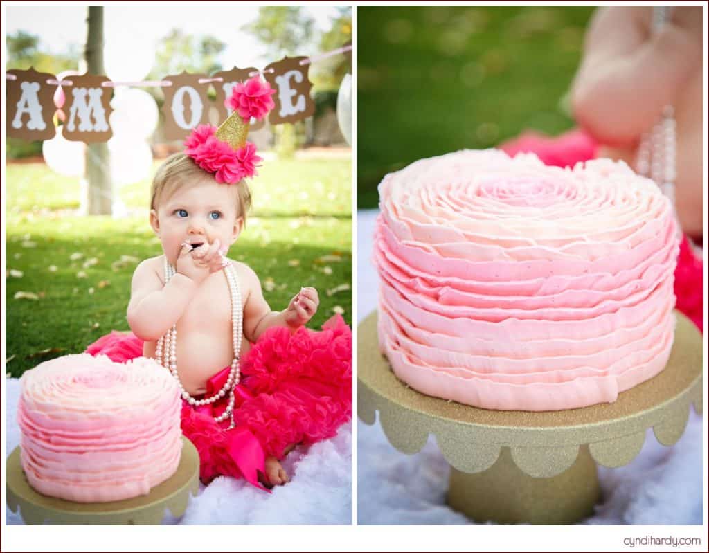 cake smashing, portrait, one year old, cyndi hardy photography, photography, photographer, phoenix, arizona