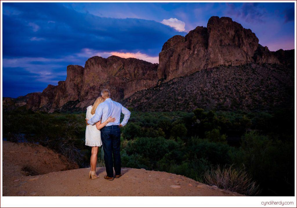 engagement, cyndi hardy photography, photography, photographer, photos, fountain hills, arizona, saguaro, lake, desert, rain